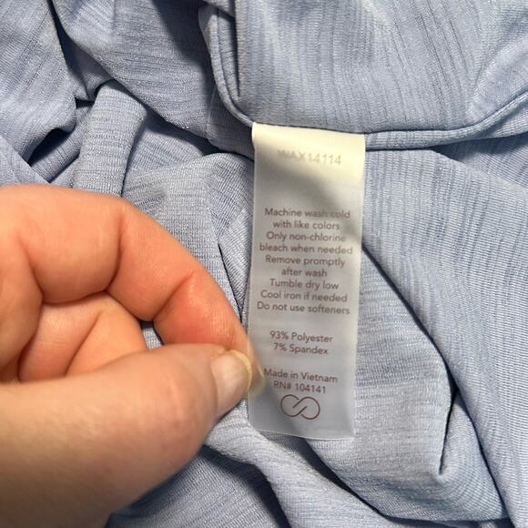 Calia by Carrie Underwood twist back performance tank Blue XXS NWT - Picture 7 of 7